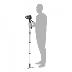 Manfrotto MVMELMIIA4LIVE | Kit de monopié de vídeo con base fluida y rótula de bola