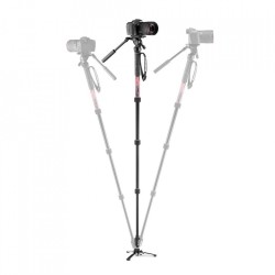 Manfrotto MVMELMIIA4LIVE | Kit de monopié de vídeo con base fluida y rótula de bola