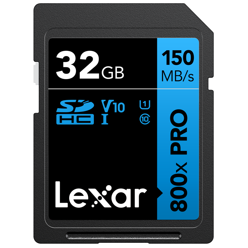 Compra Lexar SDHC 800X PRO Blue Series 32GB | Tarjeta de Memoria Rápida para Cámaras y Video 4K