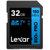 Compra Lexar SDHC 800X PRO Blue Series 32GB | Tarjeta de Memoria Rápida para Cámaras y Video 4K