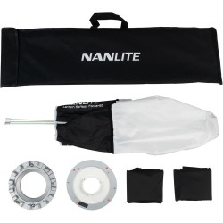 Nanlite Caja de Luz Linterna 60cm Montura FM Bowens | caja de luz linterna | difusor de luz esferico