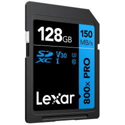 Compra Lexar SDXC 800X PRO Blue Series 128G | Tarjeta de Memoria Rápida para Video 4K y Fotografía