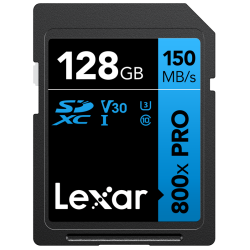 Compra Lexar SDXC 800X PRO Blue Series 128G | Tarjeta de Memoria Rápida para Video 4K y Fotografía