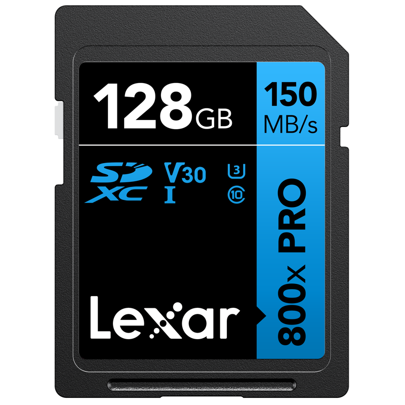 Compra Lexar SDXC 800X PRO Blue Series 128G | Tarjeta de Memoria Rápida para Video 4K y Fotografía