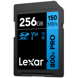 Compra Lexar SDXC 800X PRO Blue Series 256G | Tarjeta de Memoria Rápida para Video 4K y Fotografía Profesional