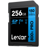 Compra Lexar SDXC 800X PRO Blue Series 256G | Tarjeta de Memoria Rápida para Video 4K y Fotografía Profesional