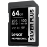 Compra Lexar SDXC Silver Plus UHS-1 64G V30 | Tarjeta de Memoria Rápida para Video y Fotografía