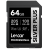 Compra Lexar SDXC Silver Plus UHS-1 64G V30 | Tarjeta de Memoria Rápida para Video y Fotografía