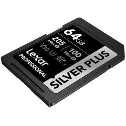 Compra Lexar SDXC Silver Plus UHS-1 64G V30 | Tarjeta de Memoria Rápida para Video y Fotografía