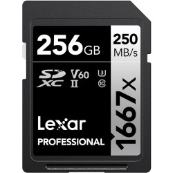 Compra Lexar SDXC 256GB 1667X PRO UHSII U3 | Tarjeta de Memoria de Alta Velocidad para Video 4K