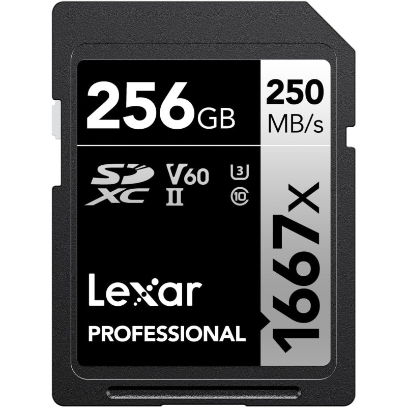 Compra Lexar SDXC 256GB 1667X PRO UHSII U3 | Tarjeta de Memoria de Alta Velocidad para Video 4K