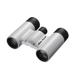 Nikon Prismáticos Aculon T02 8×21 Blanco | Compactos tipo techo diseño minimalista