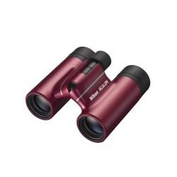 Nikon Prismáticos Aculon T02 8×21 Rojo | Compactos tipo techo fáciles de transportar
