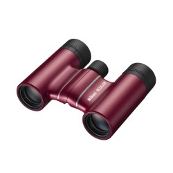 Nikon Prismáticos Aculon T02 8×21 Rojo | Compactos tipo techo fáciles de transportar