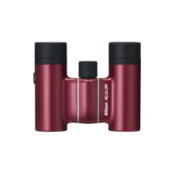 Nikon Prismáticos Aculon T02 8×21 Rojo | Compactos tipo techo fáciles de transportar