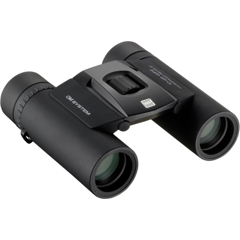 OM System 10x25 WP II | Prismáticos impermeables compactos en negro con funda