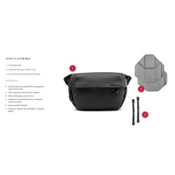 Peak Design Everyday Sling 6L V2 Azul Bandolera | Bolsa cruzada para cámara y objetos personales con estilo moderno