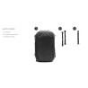 Peak Design Travel 45L Negra Mochila | Mochila fotográfica expandible y versátil para viajes y equipo técnico