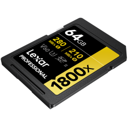 Compra Lexar SDXC Pro Gold UHS-II 1800X 64G | Tarjeta de Memoria de Alto Rendimiento