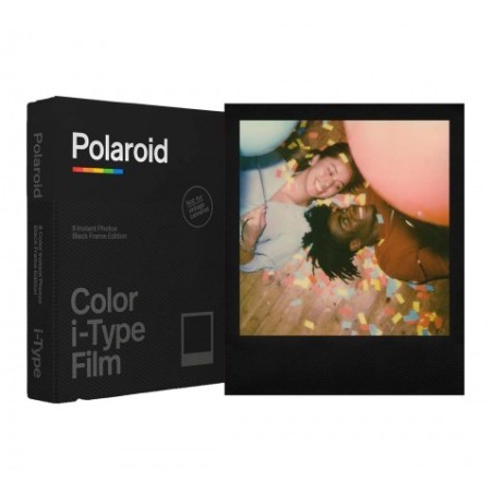 Polaroid Película i-Type Edición Marco Negro | Película instantánea en color con marco negro para cámaras i-Type
