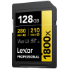 Lexar SDXC Pro Gold 1800X 128GB V60 | tarjeta sdxc 128gb | tarjeta sd profesional | tarjeta sd v60 video 4k