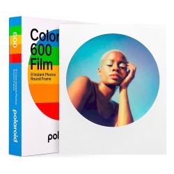 Polaroid Película Color 600 Marco Redondo | 8 fotos instantáneas con marco circular para un toque artístico