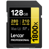 Lexar SDXC Pro Gold 1800X 128GB V60 | tarjeta sdxc 128gb | tarjeta sd profesional | tarjeta sd v60 video 4k