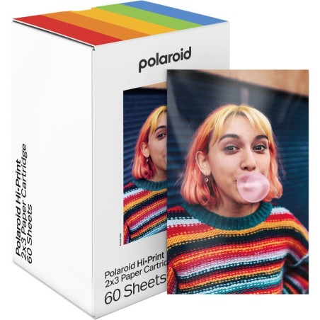 Polaroid Cartucho Hi-Print 2x3 | Pack de 60 hojas adhesivas para impresiones continuas