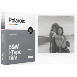 Polaroid Película i-Type Blanco y Negro | 8 fotos instantáneas con el clásico marco blanco