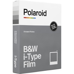 Polaroid Película i-Type Blanco y Negro | 8 fotos instantáneas con el clásico marco blanco