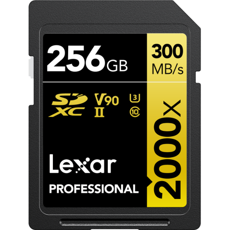 Compra Lexar SDXC 256GB 2000X PRO UHS-II CL | Tarjeta de Memoria Rápida para Video 4K