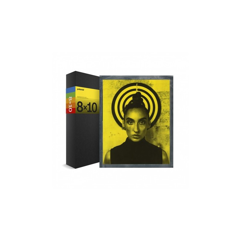 Polaroid 8x10 Duocromo Negro y Amarillo | Película instantánea de gran formato con tonos artísticos
