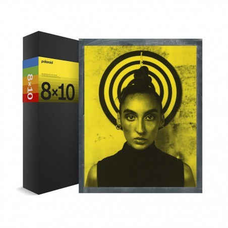 Polaroid 8x10 Duocromo Negro y Amarillo | Película instantánea de gran formato con tonos artísticos