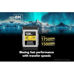 Compra Lexar CFexpress Pro Type B Gold Series | Tarjeta de Memoria Profesional Ultra Rápida