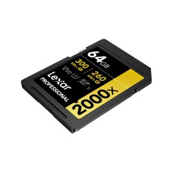 Lexar SDXC Pro Gold 2000x UHS-II 64GB | tarjeta sd profesional gold | tarjeta sd uhs-ii v90