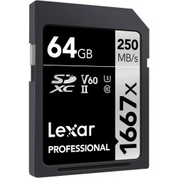 Compra Lexar SDXC Pro Silver UHS-II 1667X 6 | Tarjeta de Memoria Profesional para Cámaras y Video