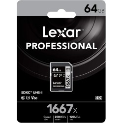 Compra Lexar SDXC Pro Silver UHS-II 1667X 6 | Tarjeta de Memoria Profesional para Cámaras y Video