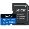 Lexar Micro SDHC 256GB 633x UHS-I U1 CL10 | Tarjeta de memoria de alto rendimiento para grabaciones en Full HD y 4K