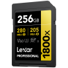 Compra Lexar SDXC Pro Gold 1800X UHS-II 256 | Tarjeta de Memoria Profesional para Video 4K