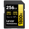 Compra Lexar SDXC Pro Gold 1800X UHS-II 256 | Tarjeta de Memoria Profesional para Video 4K