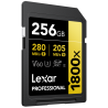 Compra Lexar SDXC Pro Gold 1800X UHS-II 256 | Tarjeta de Memoria Profesional para Video 4K