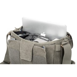 Think Tank Bolsa de Hombro Retrospective 10 V2 Pinestone | Bolsa compacta y elegante para cámaras DSLR o mirrorless con objetivo