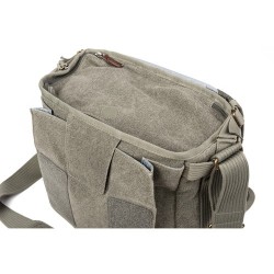 Think Tank Bolsa de Hombro Retrospective 20 V2 Pinestone | Bolsa de estilo clásico para cámaras DSLR con 2-4 objetivos y portáti