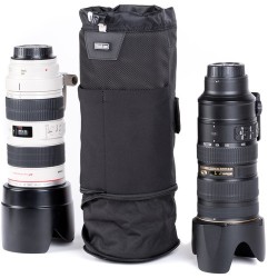 Think Tank Funda para Objetivo Lens Changer 75 V3 | Funda extensible para teleobjetivos grandes con parasol montado