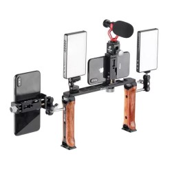 Kit Doble Empuñadura Leofoto Mojo VC-2 | doble empuñadura | empuñadura para vídeo | kit de doble empuñadura para vídeo