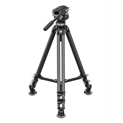 Leofoto Trípode de Carbono LVC-253C con Cabezal BV-20 | Trípode de Carbono | Trípode para Video