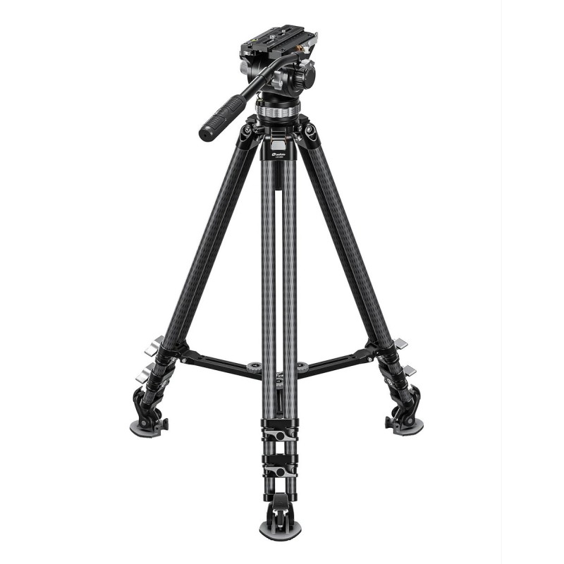 Leofoto Trípode de Carbono LVC-253C con Cabezal BV-20 | Trípode de Carbono | Trípode para Video