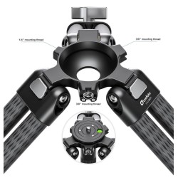 Leofoto Trípode de Carbono LVC-253C con Cabezal BV-20 | Trípode de Carbono | Trípode para Video