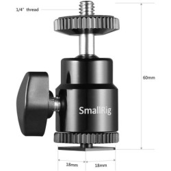 SmallRig 2059 Soporte Hot Shoe Rótula 1/4 | Compra Soporte Hot Shoe SmallRig | Precio Soporte Hot Shoe Rótula SmallRig