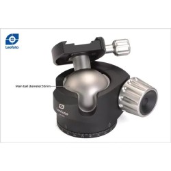Leofoto Rótula LH-55 + Placa QP-70 | Rótula Leofoto con Placa de Montaje Rápido para Cámaras